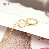 Bohemian Style 925 Sterling Silver Tassel Hoop Earrings
