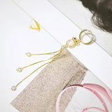 Bohemian Style 925 Sterling Silver Tassel Hoop Earrings
