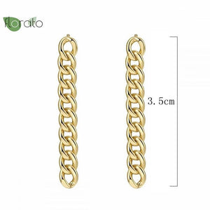 925 Silver Tassel Flower Earrings for Women Hoop Stud Jewelry