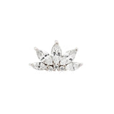 925 Flower Stud Earrings 18K Plated Wedding Party Jewelry