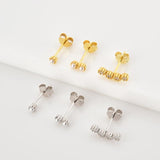 925 Silver 3pcs/Set Piercing Stud Earrings Women Jewelry Party