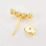 925 Silver 3pcs/Set Piercing Stud Earrings Women Jewelry Party