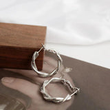 Geometric Matte Drop Earrings for Women