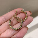 Geometric Matte Drop Earrings for Women