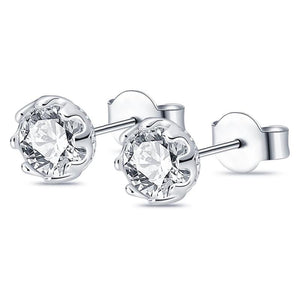 925 Silver CZ Stud Earrings Star Butterfly Unicorn