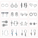925 Silver CZ Stud Earrings Star Butterfly Unicorn