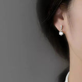 925 Silver Zircon Earrings for Women - Temperament Jewelry