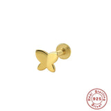 925 Silver Zircon Ear Studs Earrings Tragus Cartilage Piercing Jewelry