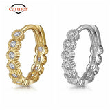 Small Round Piercing Cartilage Hoop Earring 18k Plated 925 Sterling Silver