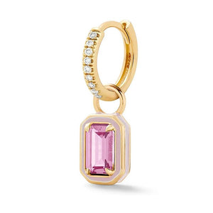 Colorful Enamel 925 Silver Drop Earrings for Women