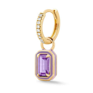 Colorful Enamel 925 Silver Drop Earrings for Women