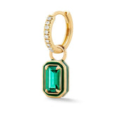 Colorful Enamel 925 Silver Drop Earrings for Women