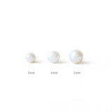 S925 Sterling Silver Mini Pearl Stud Earrings Set