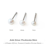 S925 Sterling Silver Mini Pearl Stud Earrings Set