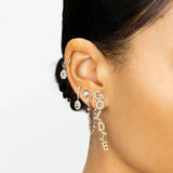 925 Silver Colorful Round Stud Earring Zircon Piercing Small Earrings