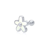 925 Sterling Silver Star Pink Earring for Women Cartilage Jewelry