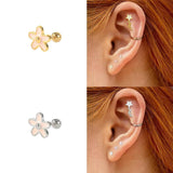 925 Sterling Silver Star Pink Earring for Women Cartilage Jewelry