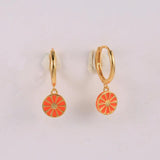 Mini Red Flamenco Dance Shoe Dangle Earrings