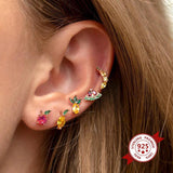 925 Sterling Silver Fruit Series Stud Earrings for Women
