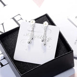 925 Silver Cherry Blossom Tassel Beads Earrings SE478