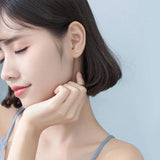 Minimalism Antlers Stud Earrings 925 Sterling Silver Jewelry