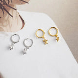 Starfish Beach Stud Earrings 925 Silver Boho Jewelry
