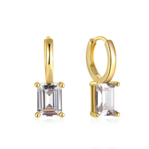 925 Silver Zircon Pendant Earrings for Women