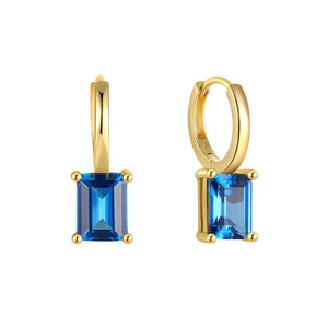 925 Silver Zircon Pendant Earrings for Women