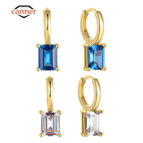 925 Silver Zircon Pendant Earrings for Women