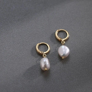 14KGF Freshwater Pearl Earrings for Women
