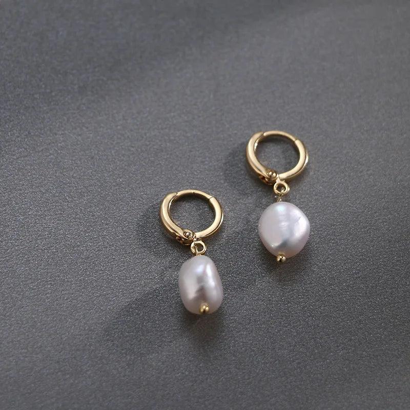 14KGF Freshwater Pearl Earrings for Women