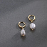 14KGF Freshwater Pearl Earrings for Women