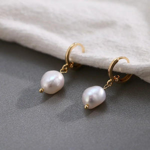 14KGF Freshwater Pearl Earrings for Women