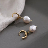 14KGF Freshwater Pearl Earrings for Women