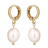 14KGF Freshwater Pearl Earrings for Women