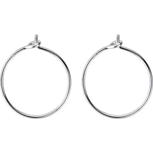 TrustDsvis 925 Sterling Silver Small Hoop Earrings for Women Wedding DS97