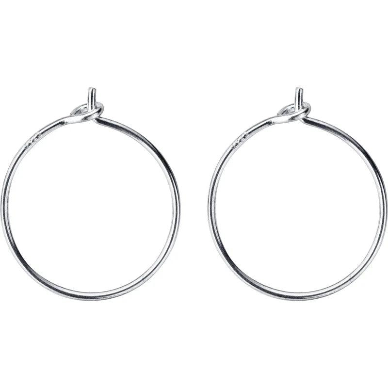 TrustDsvis 925 Sterling Silver Small Hoop Earrings for Women Wedding DS97