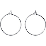 TrustDsvis 925 Sterling Silver Small Hoop Earrings for Women Wedding DS97