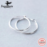 TrustDsvis 925 Sterling Silver Small Hoop Earrings for Women Wedding DS97