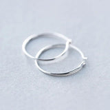 TrustDsvis 925 Sterling Silver Small Hoop Earrings for Women Wedding DS97