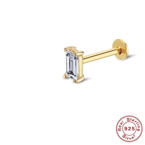 Zircon Stud Earrings Women S925 Sterling Silver Ear Bone Earring Fine Jewelry
