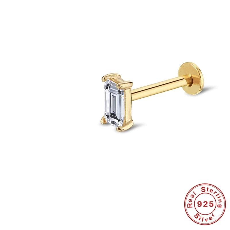 Zircon Stud Earrings Women S925 Sterling Silver Ear Bone Earring Fine Jewelry