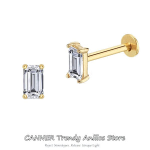 Zircon Stud Earrings Women S925 Sterling Silver Ear Bone Earring Fine Jewelry