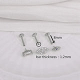 Zircon Stud Earrings Women S925 Sterling Silver Ear Bone Earring Fine Jewelry