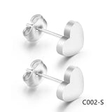 Love Heart Earring Studs Jewelry Women Girl