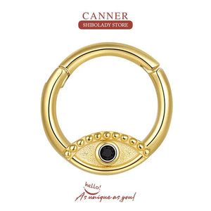 925 Silver Hoop Earrings with Zirconia for Women
