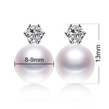 Freshwater Pearl Princess Earrings 925 Silver Jewelry