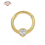 925 Silver Eye Round Circle Piercing Hoop Earring Women Nose Ring Jewelry