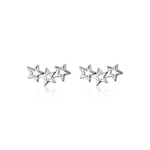 TrustDavis 925 Sterling Silver Star Earring For Women Wedding Birthday Present