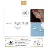 TrustDavis 925 Sterling Silver Star Earring For Women Wedding Birthday Present